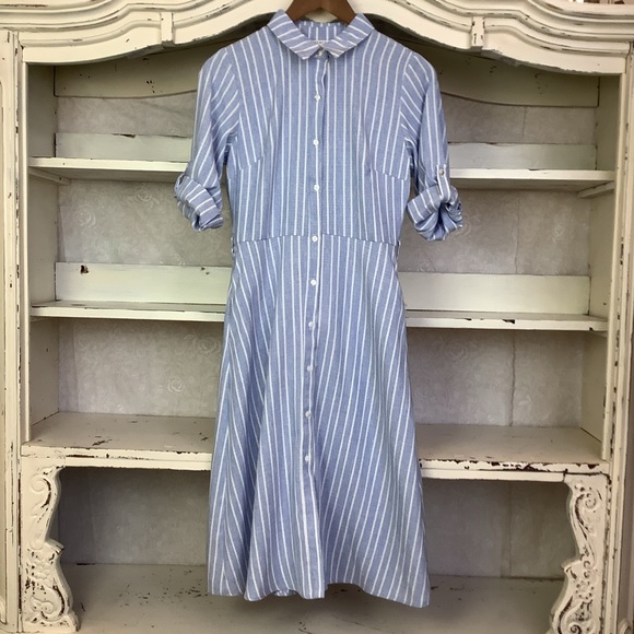 Everly Striped Dress - Picture 1 of 10